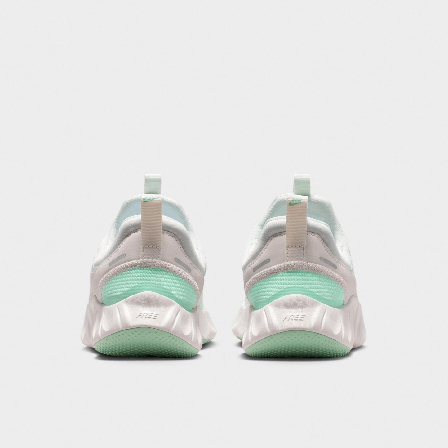 Big Kids' Nithtke Free Ride Running Shoes - Barely Green/Arctic Green/Phantom/Bright Spruce - Back view
