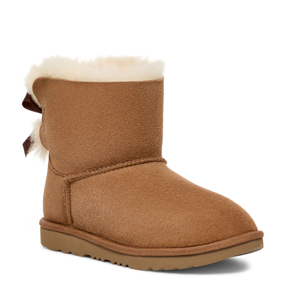 UGG Kids Mini Bailey Bow II Boots - Chestnut