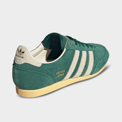 Women's adidas Originals Japan Casual Shoes - Part 1 - Collegiate Green/Warm Vanilla/Gold Metallic - Back view