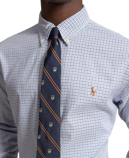 Polo Ralph Lauren Men's Classic-Fit Performance Oxford Shirt - 7372A White Blue Multi