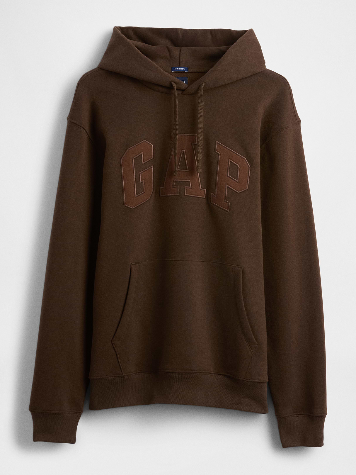 Adult VintageSoft Arch Logo Hoodie - Ground brown