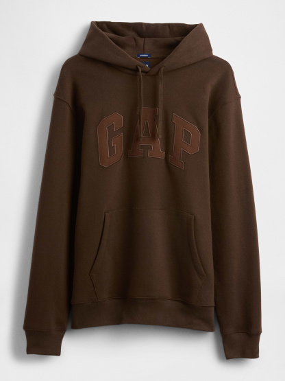 Adult VintageSoft Arch Logo Hoodie - Ground brown