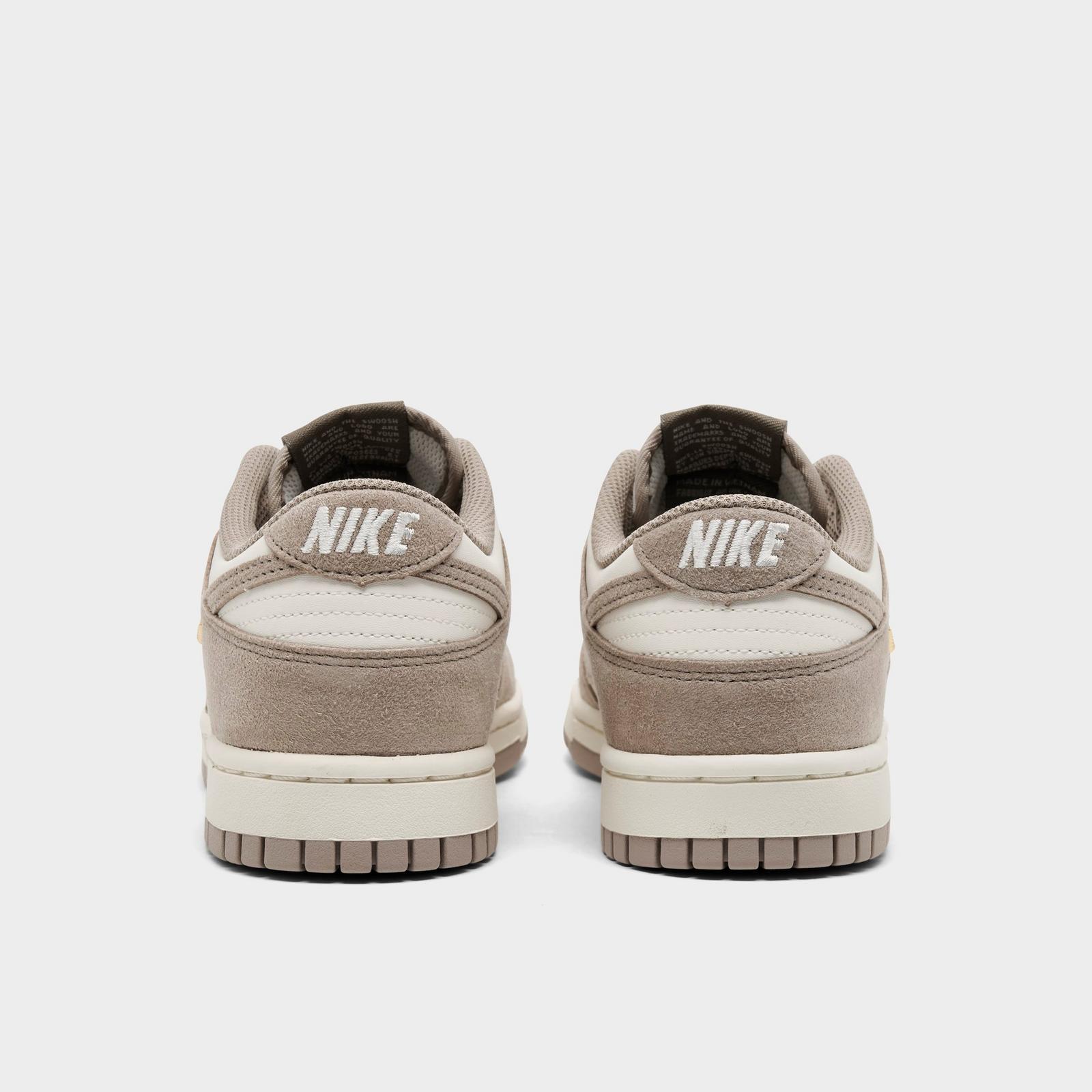 Women's Nike Dunk Low Mini Swoosh Casual Shoes - Sail/Metallic Gold/Malt