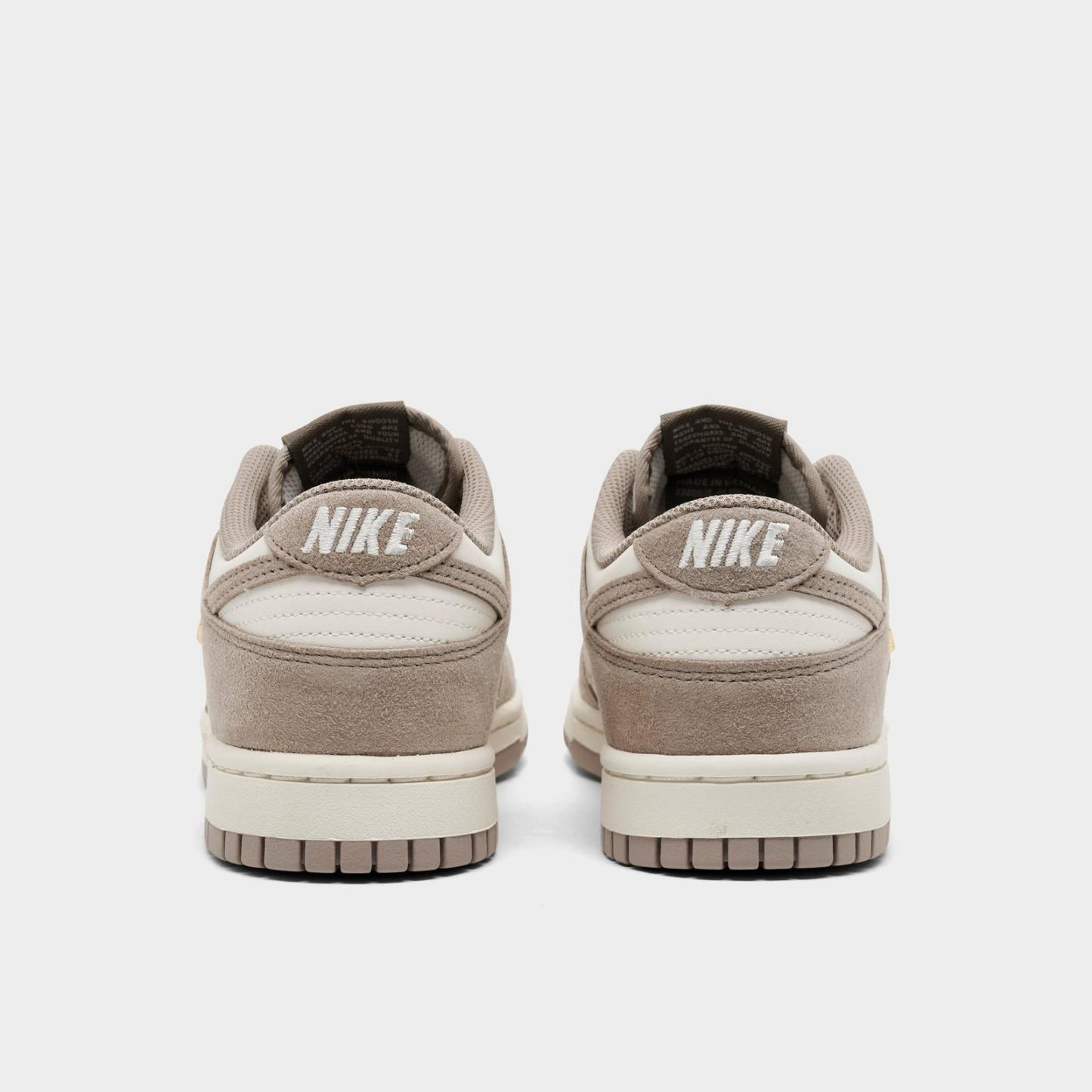 Women's Nike Dunk Low Mini Swoosh Casual Shoes - Sail/Metallic Gold/Malt