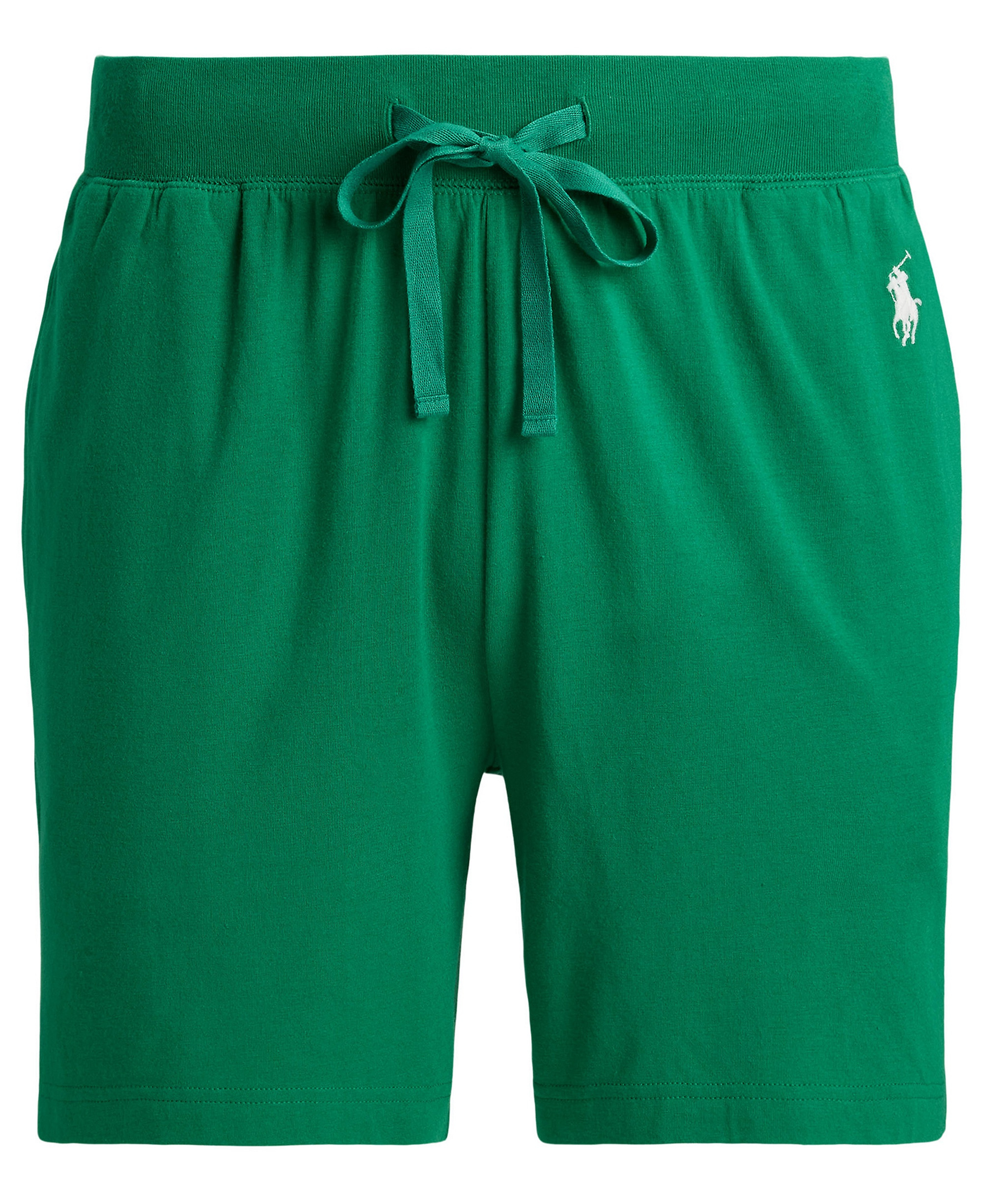 Polo Ralph Lauren Men's Regular-Fit Pajama Shorts - Billiard/White logo
