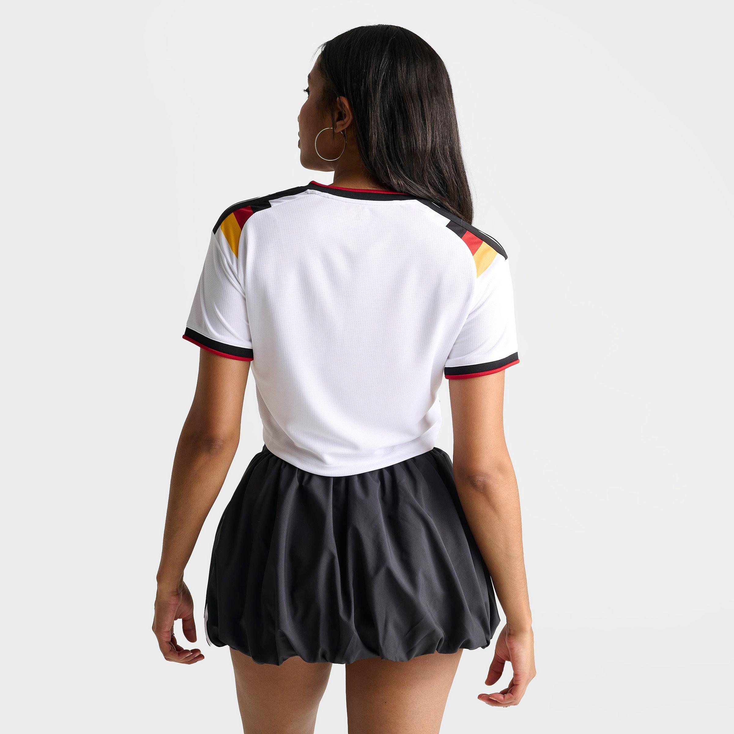Women's adidas Germany 2026 Home Cropped Jersey - White