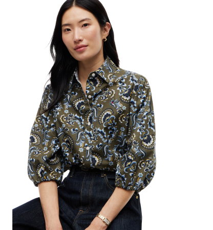 Tommy Hilfiger Women's Printed 3/4-Sleeve Shirt - Expressive Floral Multi