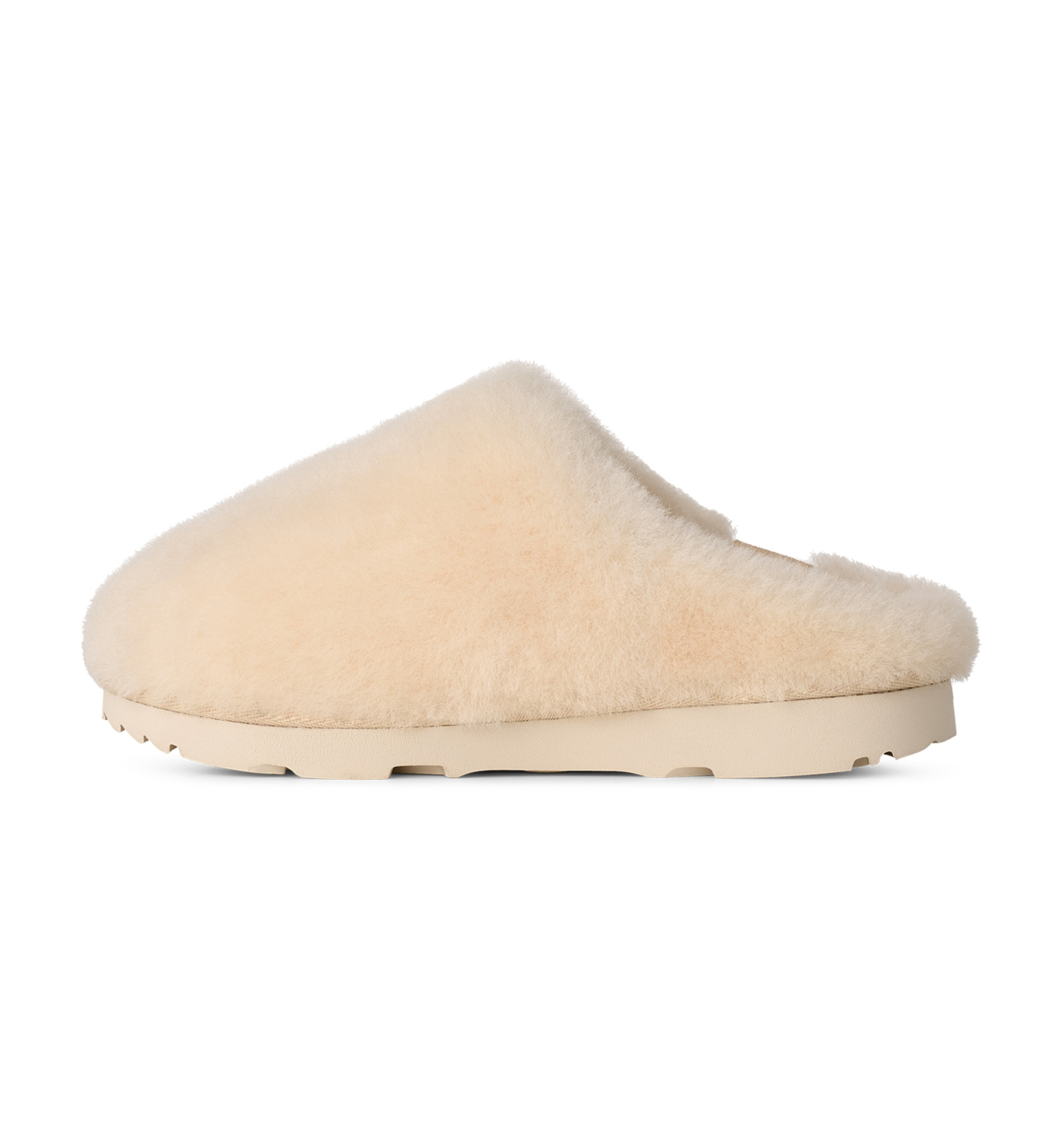 UGG® Kids Classic Fluffed Slip-On Slippers - Natural