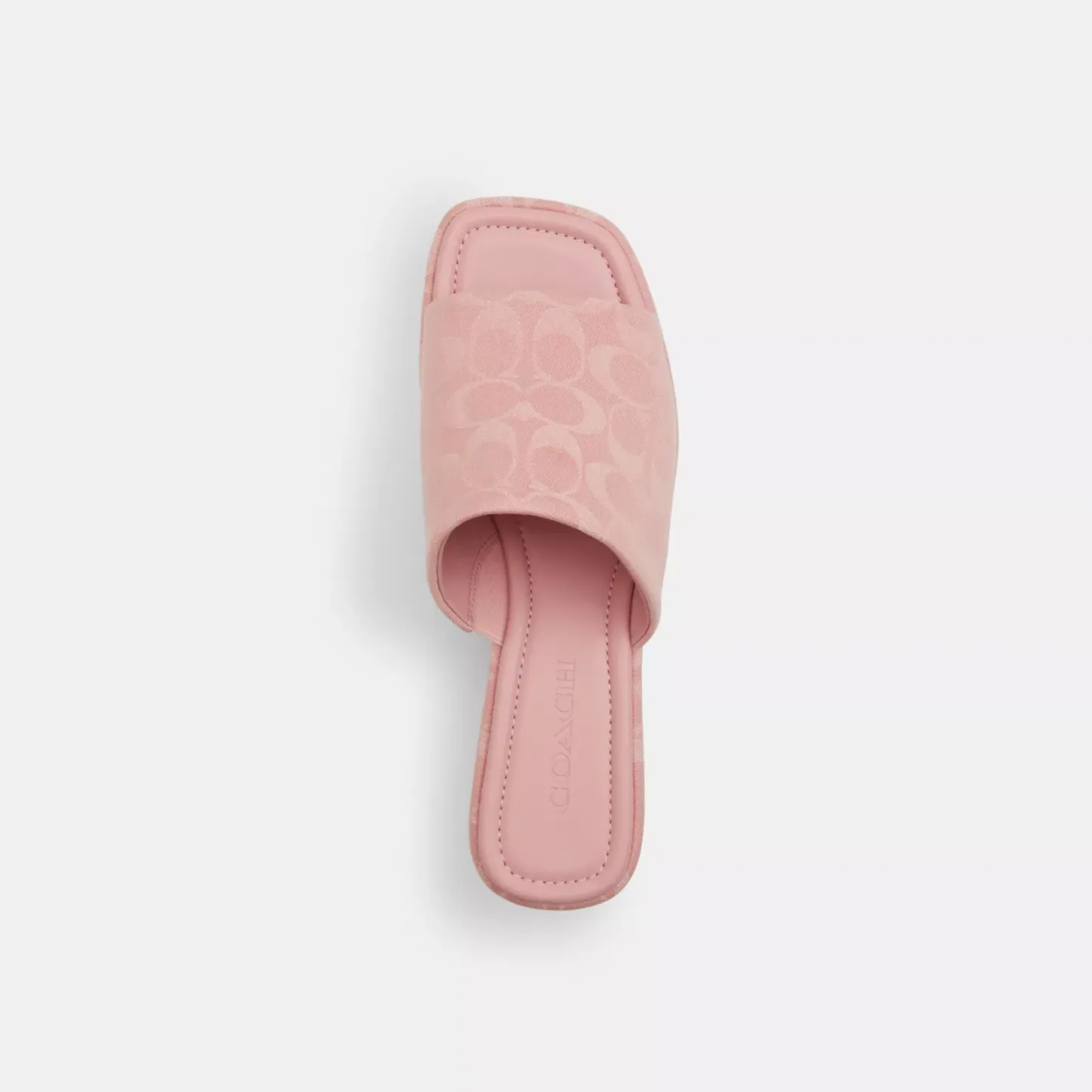 Phoebe Platform Sandal In Signature Denim - Ballerina. - view 3
