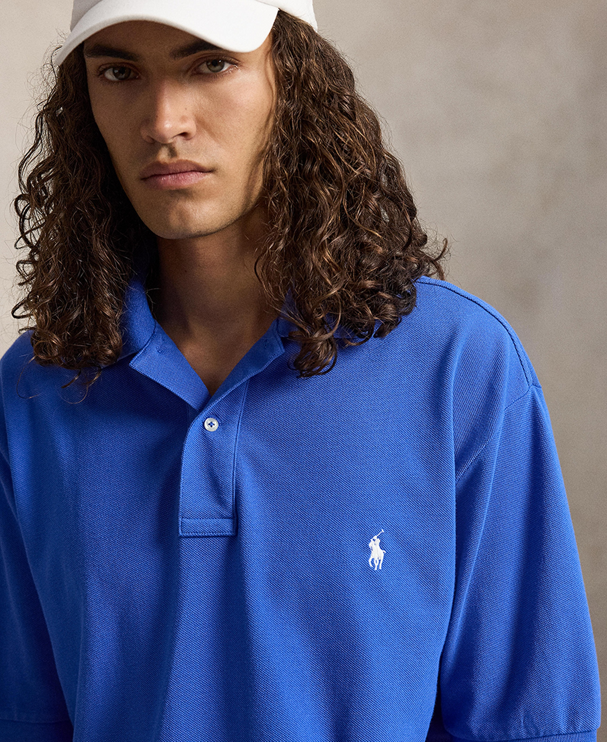 Polo Ralph Lauren Men's Big & Tall Cotton Short-Sleeve Polo Shirt - New Iris Blue/C1730