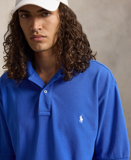 Polo Ralph Lauren Men's Big & Tall Cotton Short-Sleeve Polo Shirt - New Iris Blue/C1730