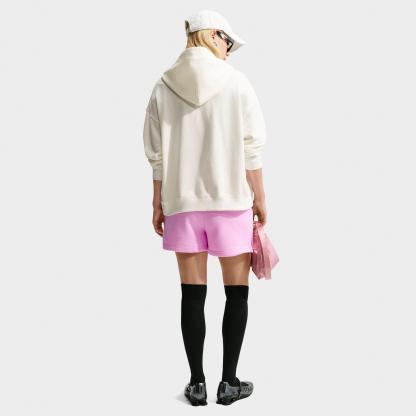 Women's Nithtke Studio Fleece Medium-Weight "Graphic Pack" Mid-Rise Shorts - Pink Rise/Sail