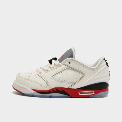 Big Kids' Jordan Sixty Plus Low Casual Shoes - Sail/Black/Reflect Silver/Fire Red - view 1