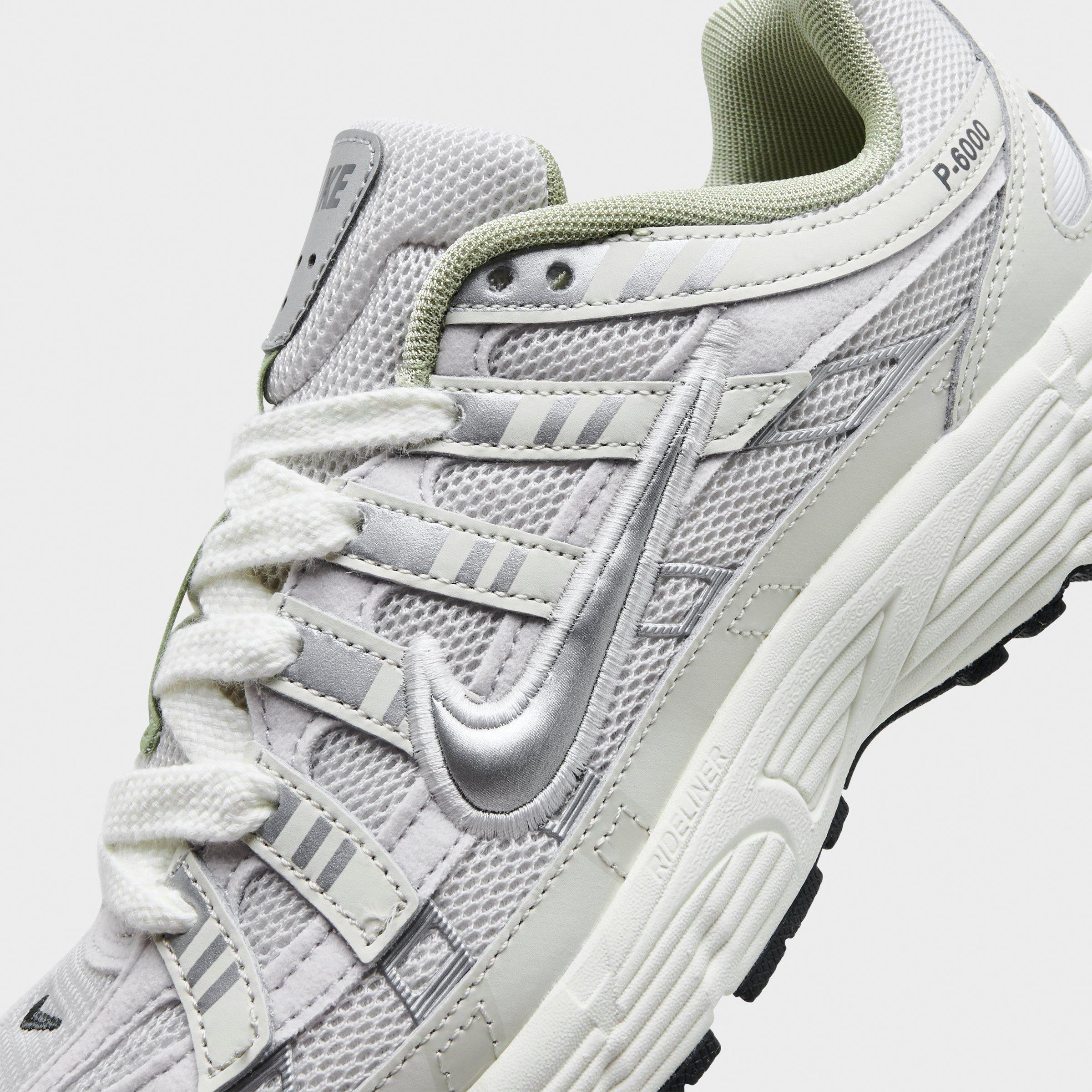 Big Kids' Nithtke P-6000 Casual Shoes - Platinum Tint/Sail/Anthracite/Metallic Silver - Detail shot