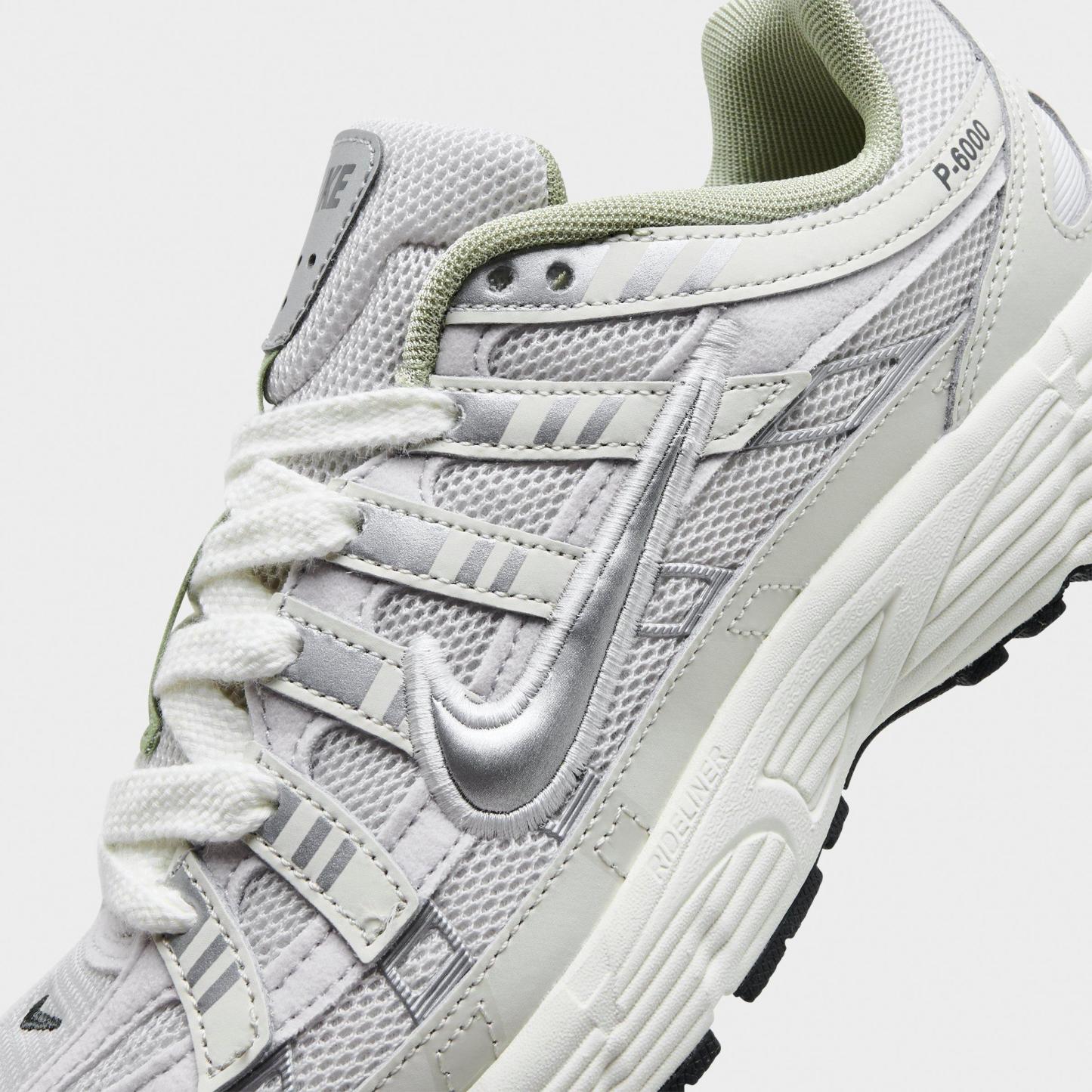 Big Kids' Nithtke P-6000 Casual Shoes - Platinum Tint/Sail/Anthracite/Metallic Silver - Detail shot