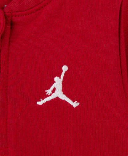 Jordan Baby Boy and Girl Jump Man Footed Coverall - Gym Red