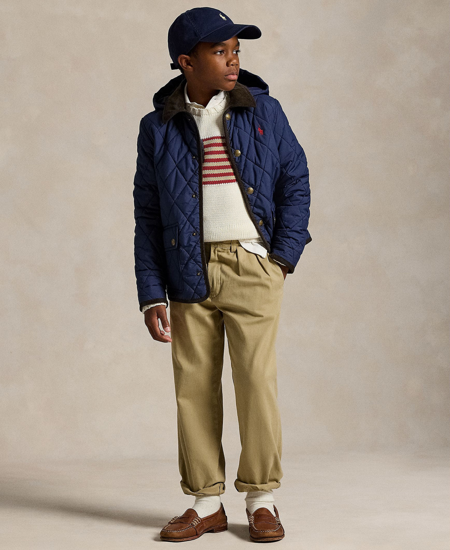 Polo Ralph Lauren Boys' 8-20 Hooded Barn Jacket - Newport Navy