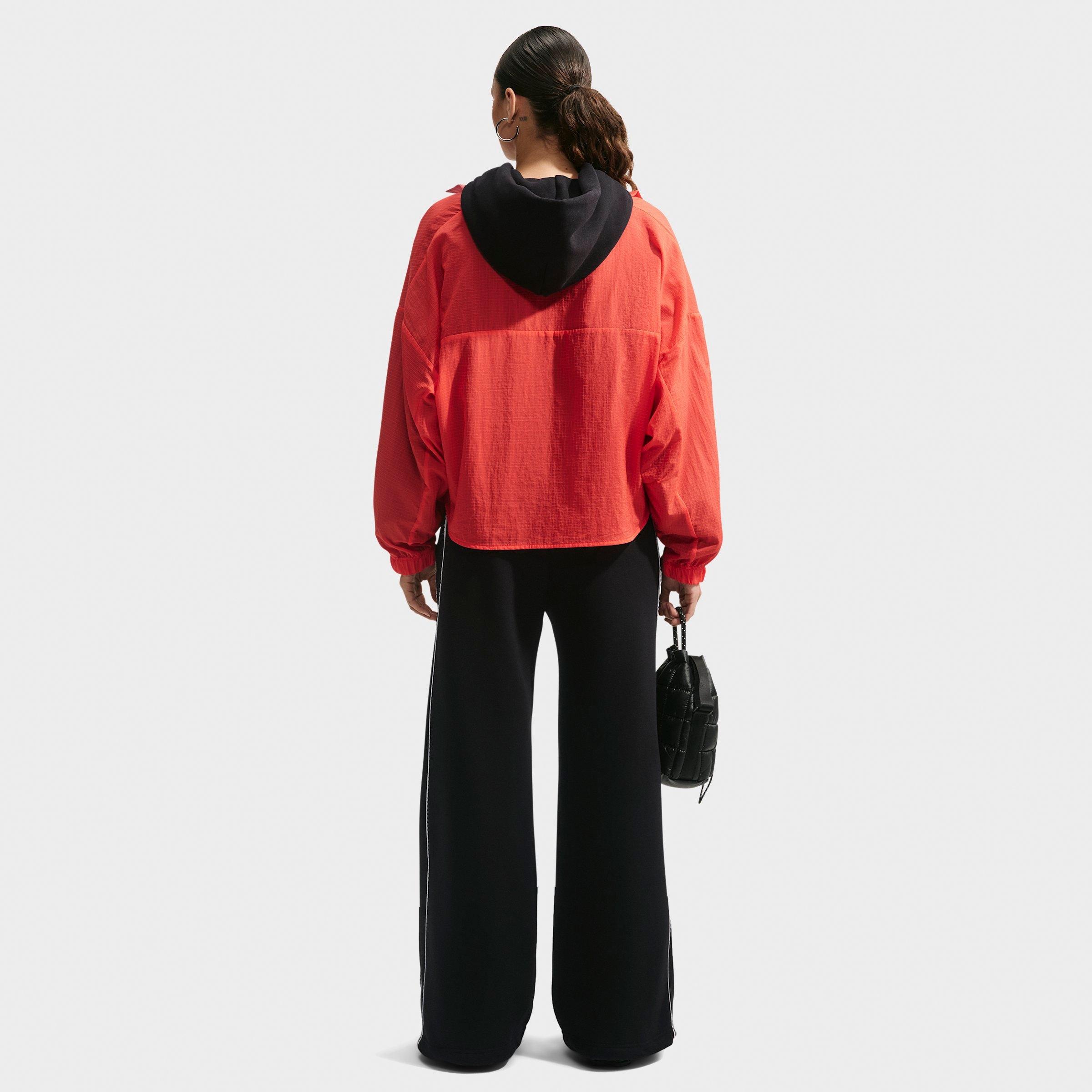Women's Nithtke Studio Fleece Medium-Weight "Graphic Pack" Mid-Rise Wide-Leg Pants - Total Black/Sail/Total Black