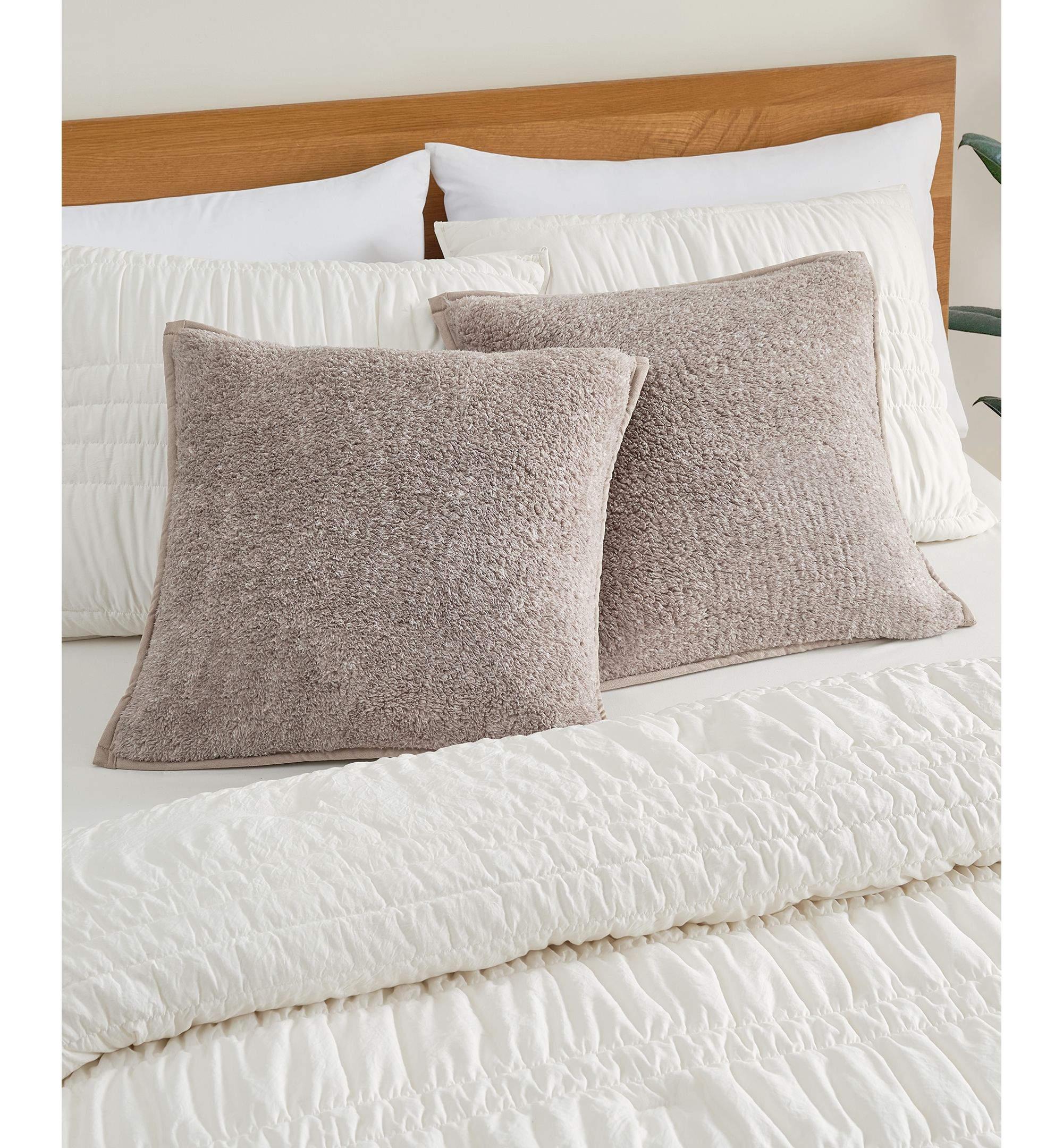 UGG® Classic UGGfluff 2-Pack Decorative Pillows, 20" x 20" - Fawn