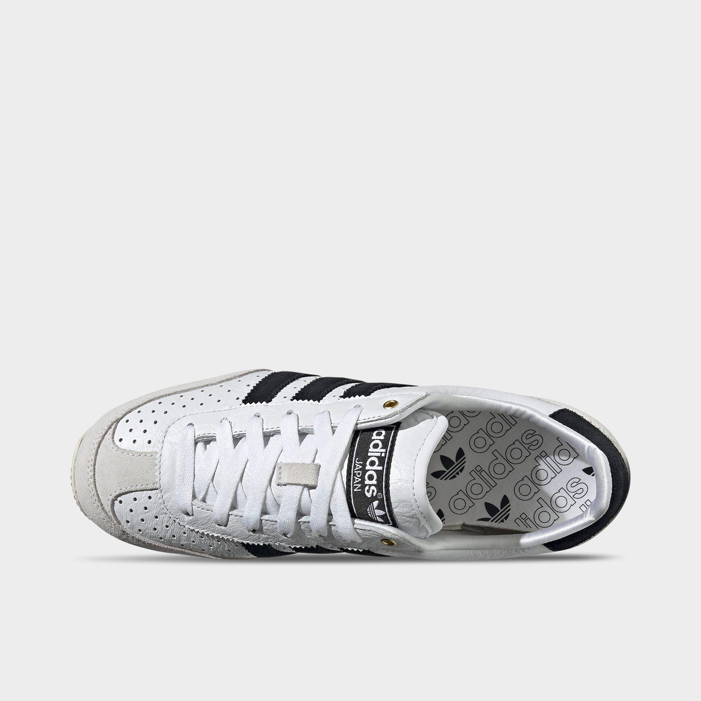 Women's adidas Originals Japan Casual Shoes - Part 3 - Cloud White/Core Black/Gold Metallic - Top view