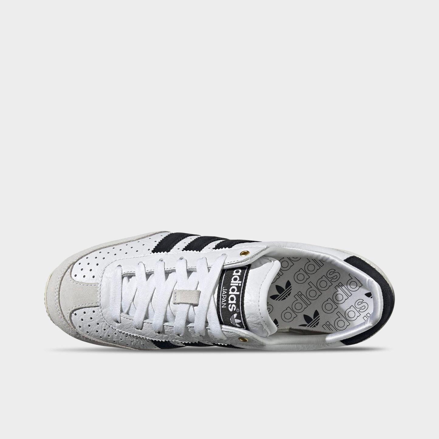 Women's adidas Originals Japan Casual Shoes - Part 3 - Cloud White/Core Black/Gold Metallic - Top view