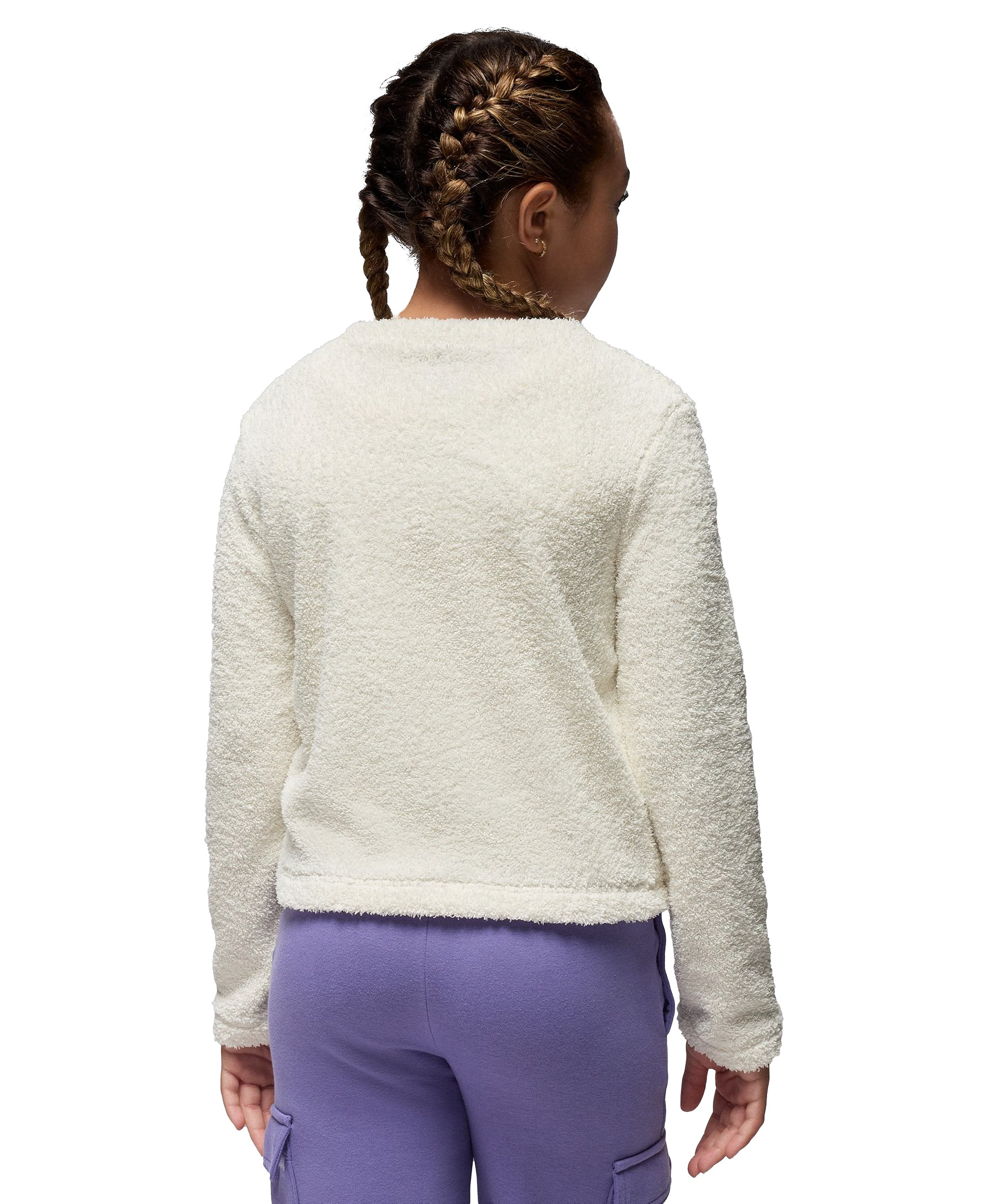 Jordan Girls' 7-16 Mountainside Crewneck Sweatshirt - White