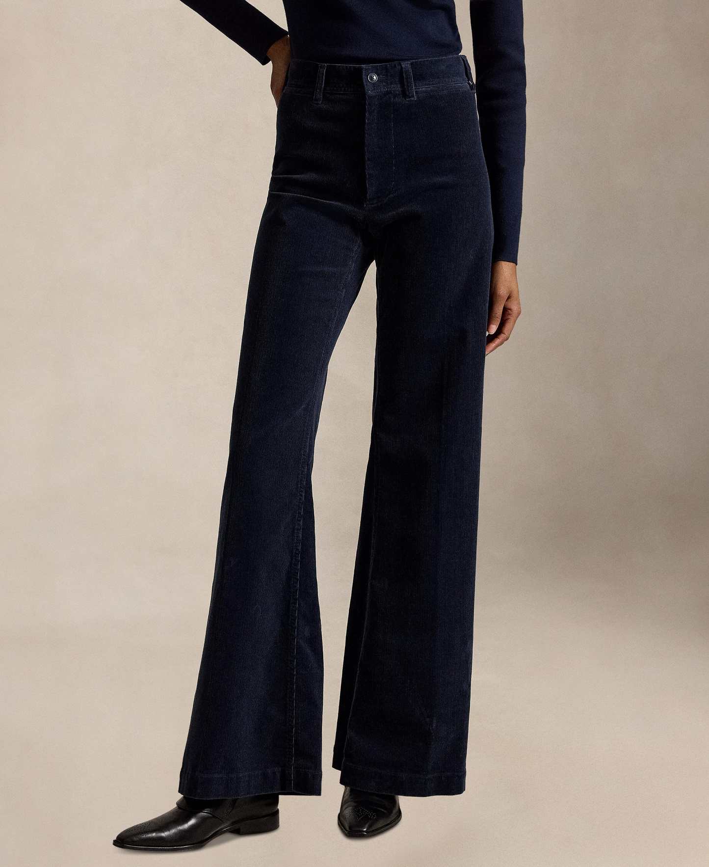 Polo Ralph Lauren Women's Beaton Corduroy Flared Pants - Navy