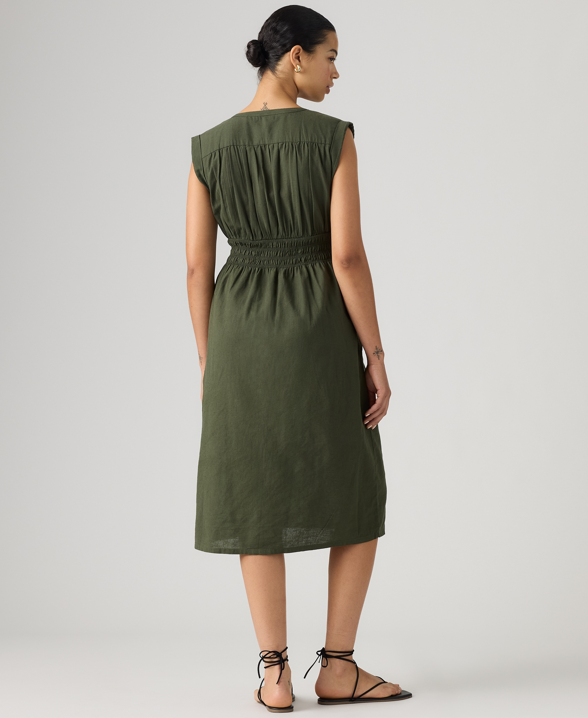 Levi's Women's Beatrice Button-Front Midi Dress - Deep Depth