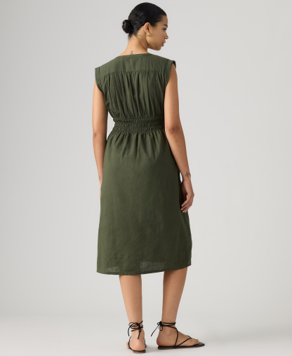 Levi's Women's Beatrice Button-Front Midi Dress - Deep Depth