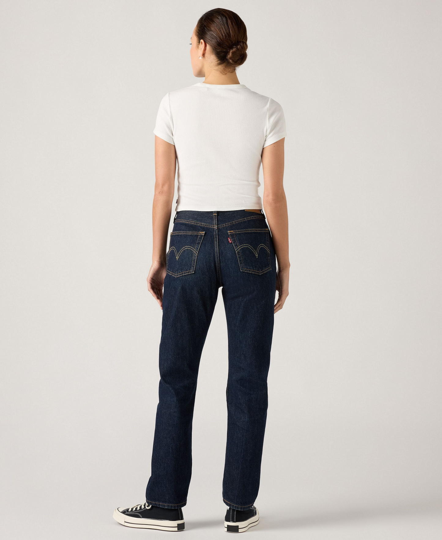 Levi's Women's 501 Original-Fit Straight-Leg Jeans - Deep Breath T3