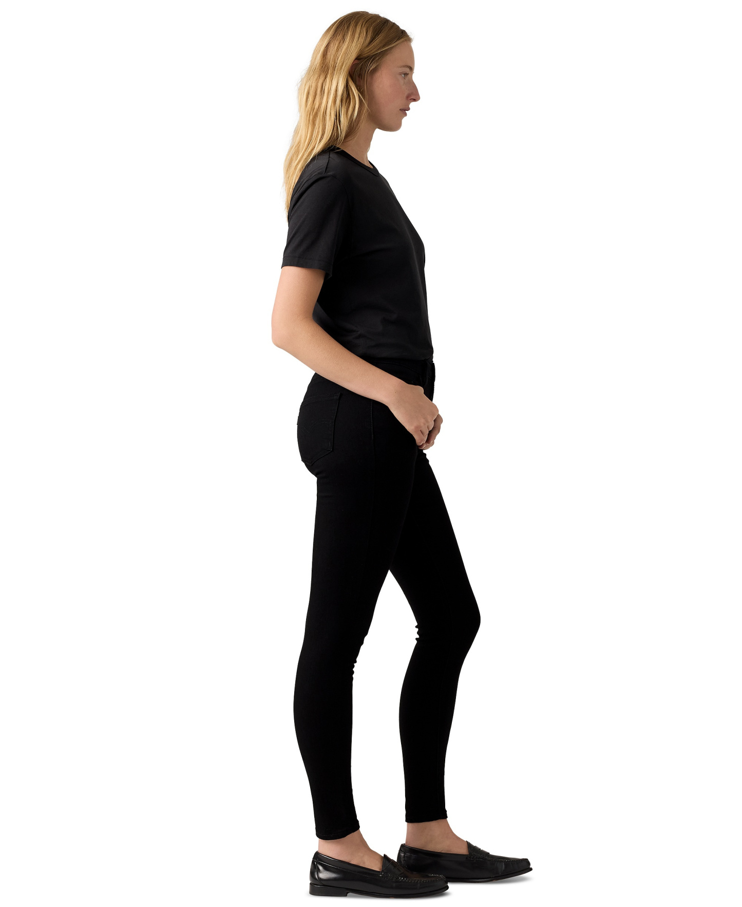 Levi's Women's 720 High-Rise Stretchy Super-Skinny Jeans - Black Squared
