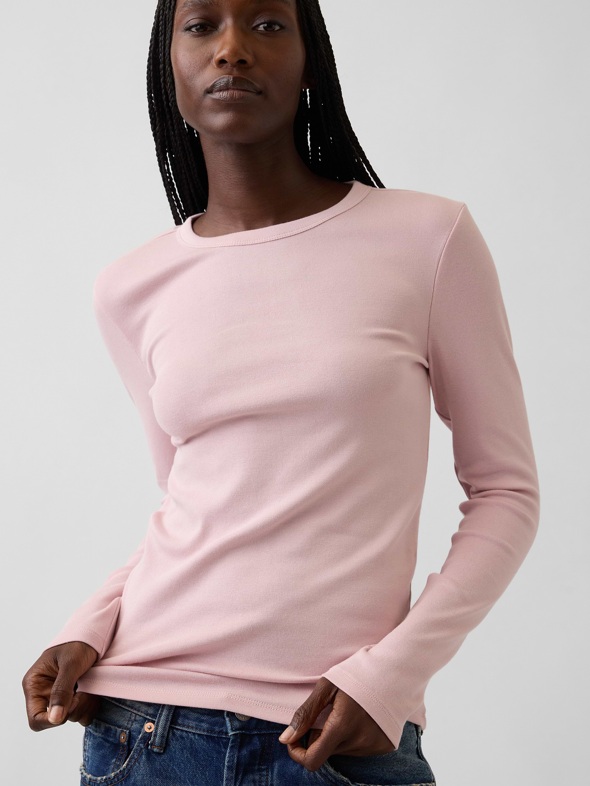 Modern Crewneck T-Shirt - Primitive pink