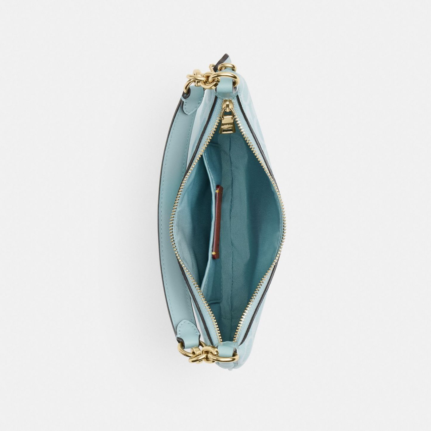 Mini Payton Bag In Signature Canvas - Gold/Light Blue - view 3