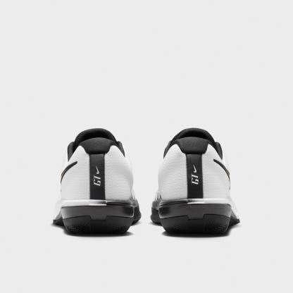 Men's Nithtke G.T. Cut Academy 2 Basketball Shoes - White/Black/Metallic Gold - Back view