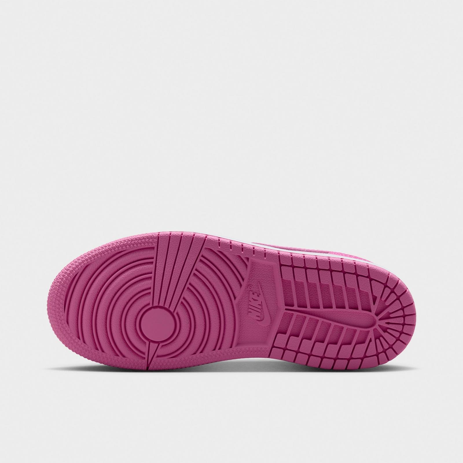 Little Kids' Air Jordan Retro 1 Low OG Casual Shoes - China Rose/White/Pink Foam - view 6