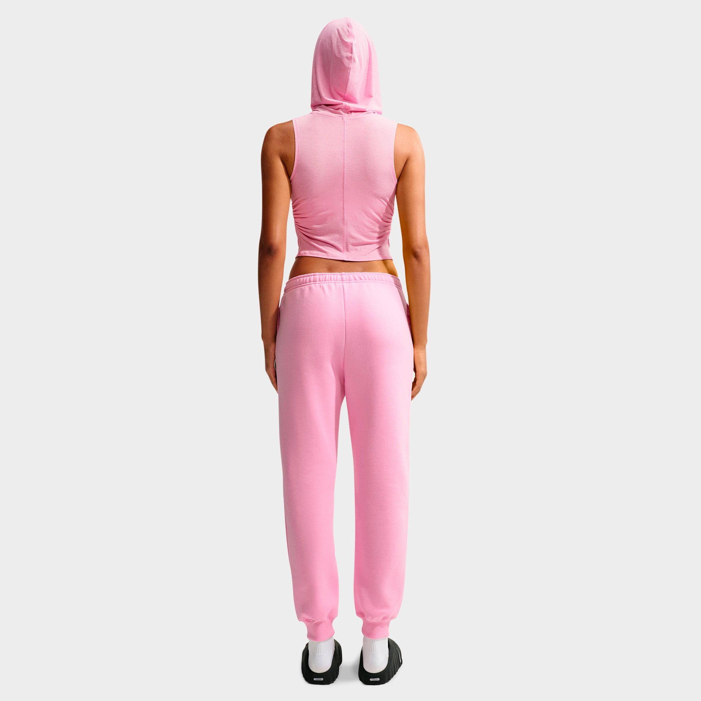 Women's Nithtke Studio Fleece Medium-Weight Mid-Rise Jogger Pants - Pink Rise/Sail