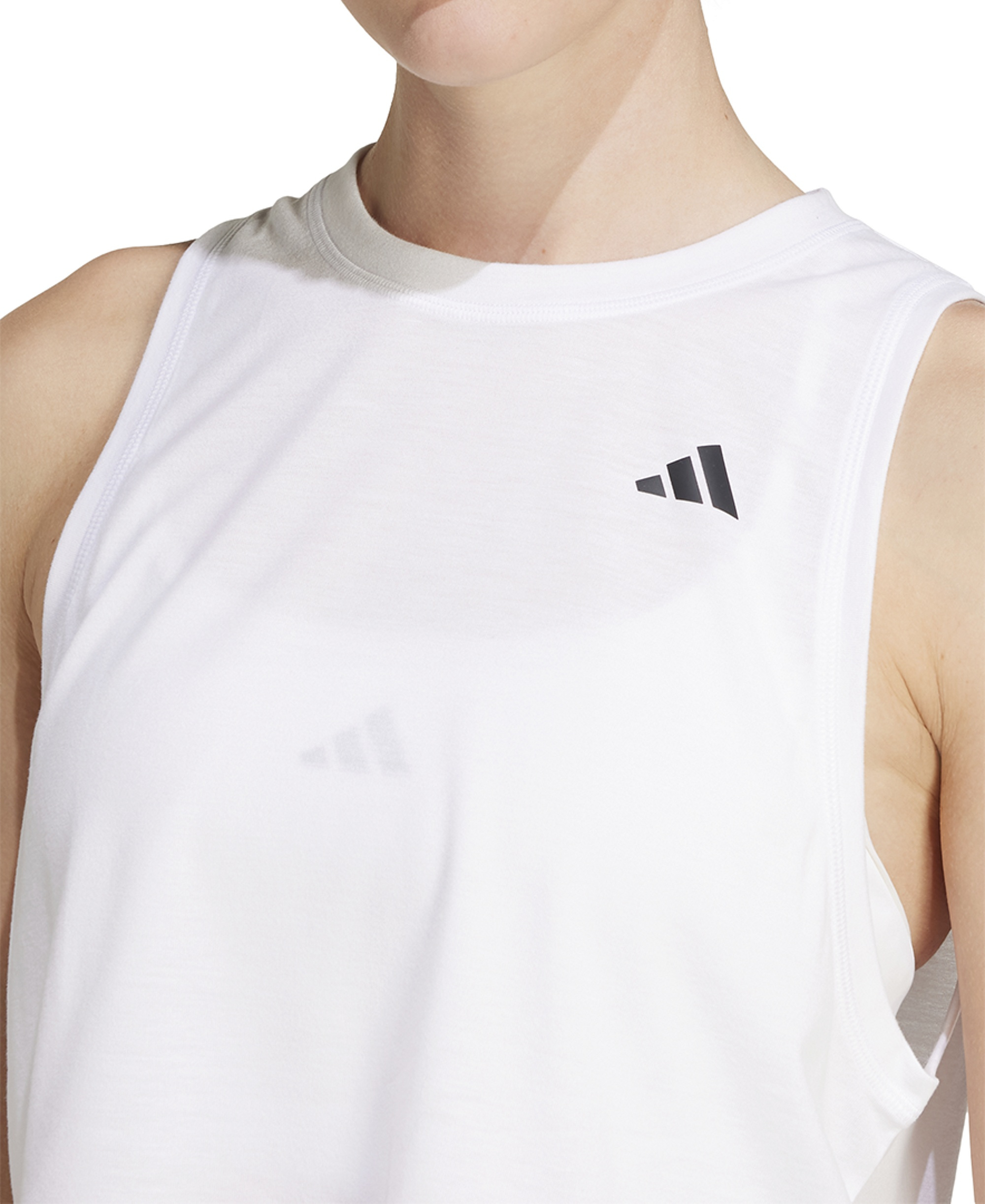 adidas Women's Train Essentials Boxy Workout Tank - White
