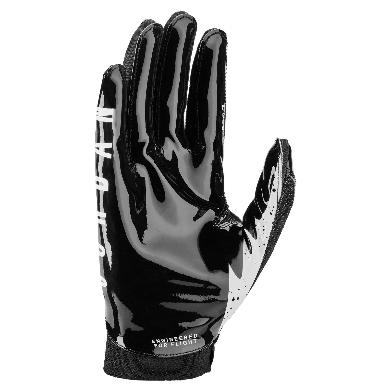 Jordan Knit Football Gloves - Black/Black/White - view 2