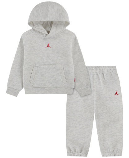 Jordan Toddler Boys' 2T-4T Long-Sleeve Hoodie and Pants, 2-Piece Set - Neutral Gray Heather