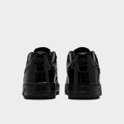Big Kids' Nithtke Air Force 1 LV8 1 Casual Shoes - Black/Black/Black - Back view