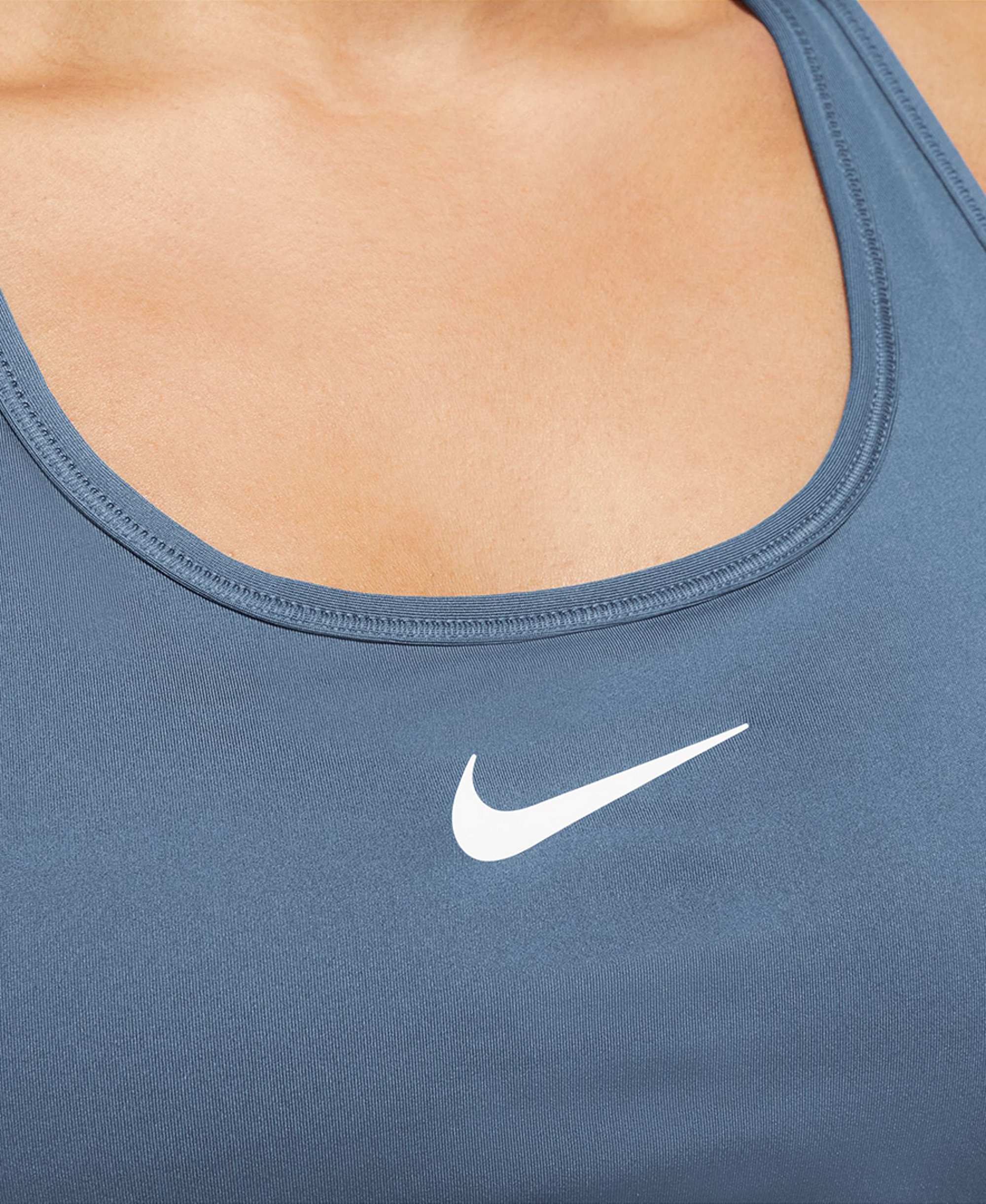 Nike Women's Swoosh Padded Sports Bra - Work Blue/white