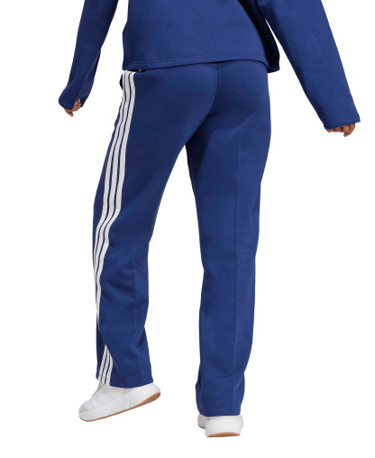 adidas Women's Essentials 3-Stripes Fleece Slim Pants - Dark Blue/White