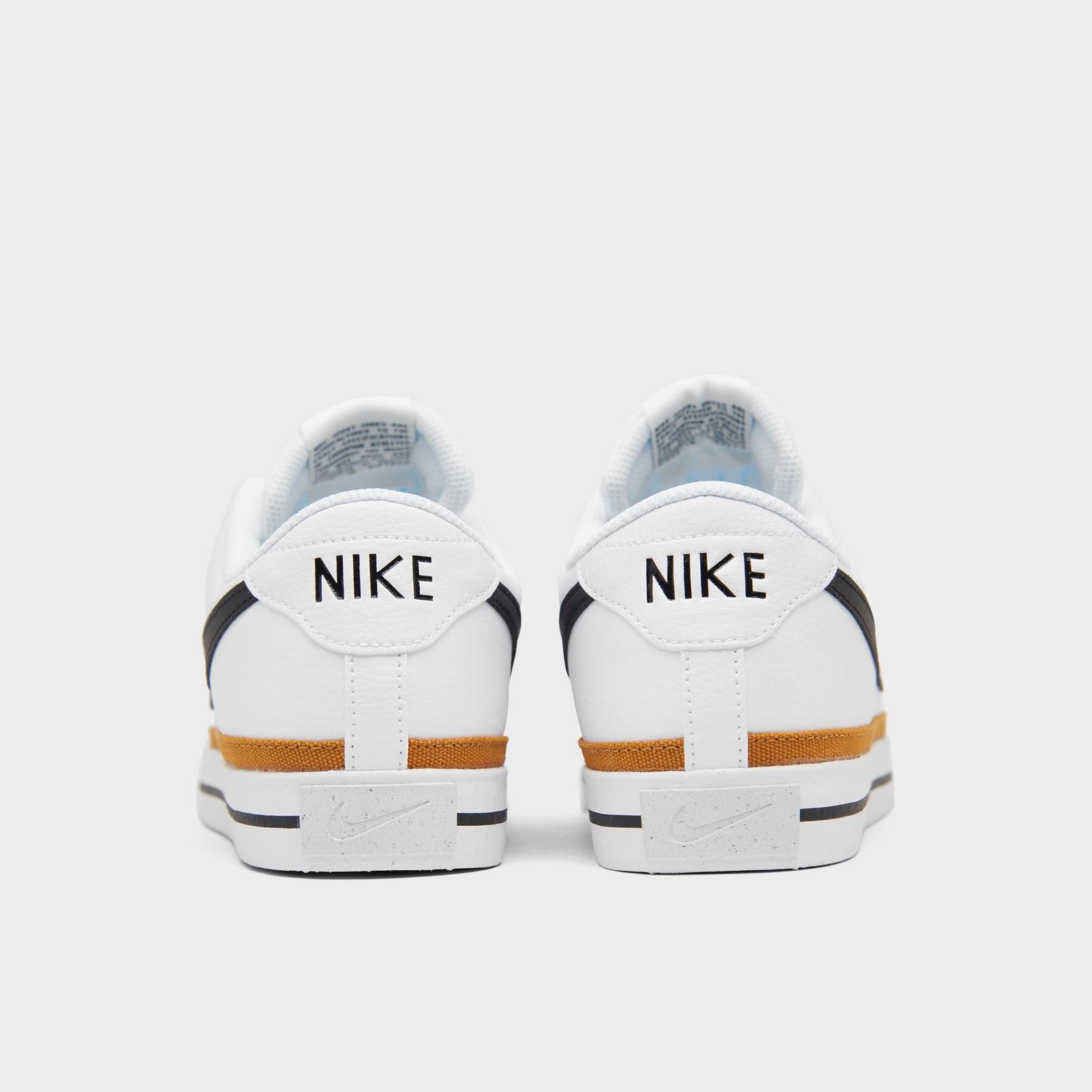 Men's Nike Court Legacy Next Nature Casual Shoes - White/Desert Ochre/Black