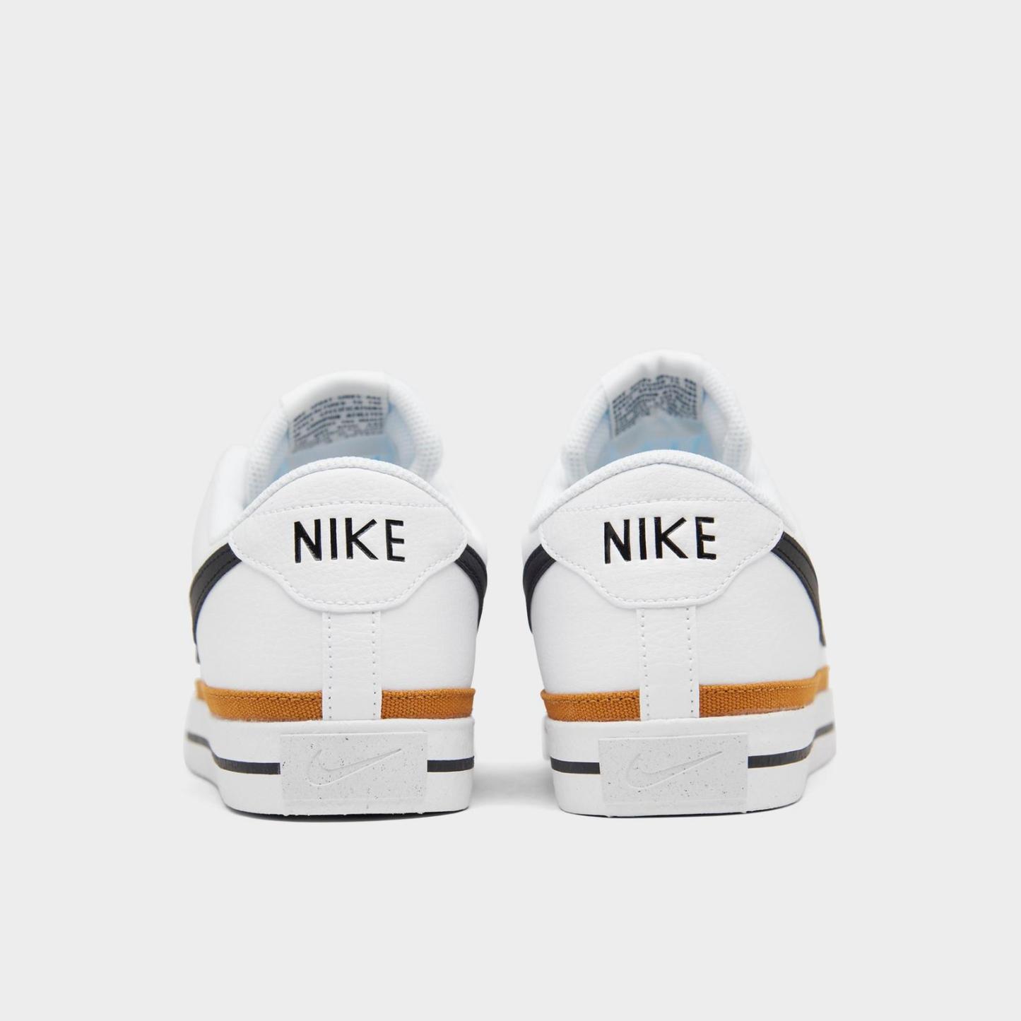 Men's Nike Court Legacy Next Nature Casual Shoes - White/Desert Ochre/Black