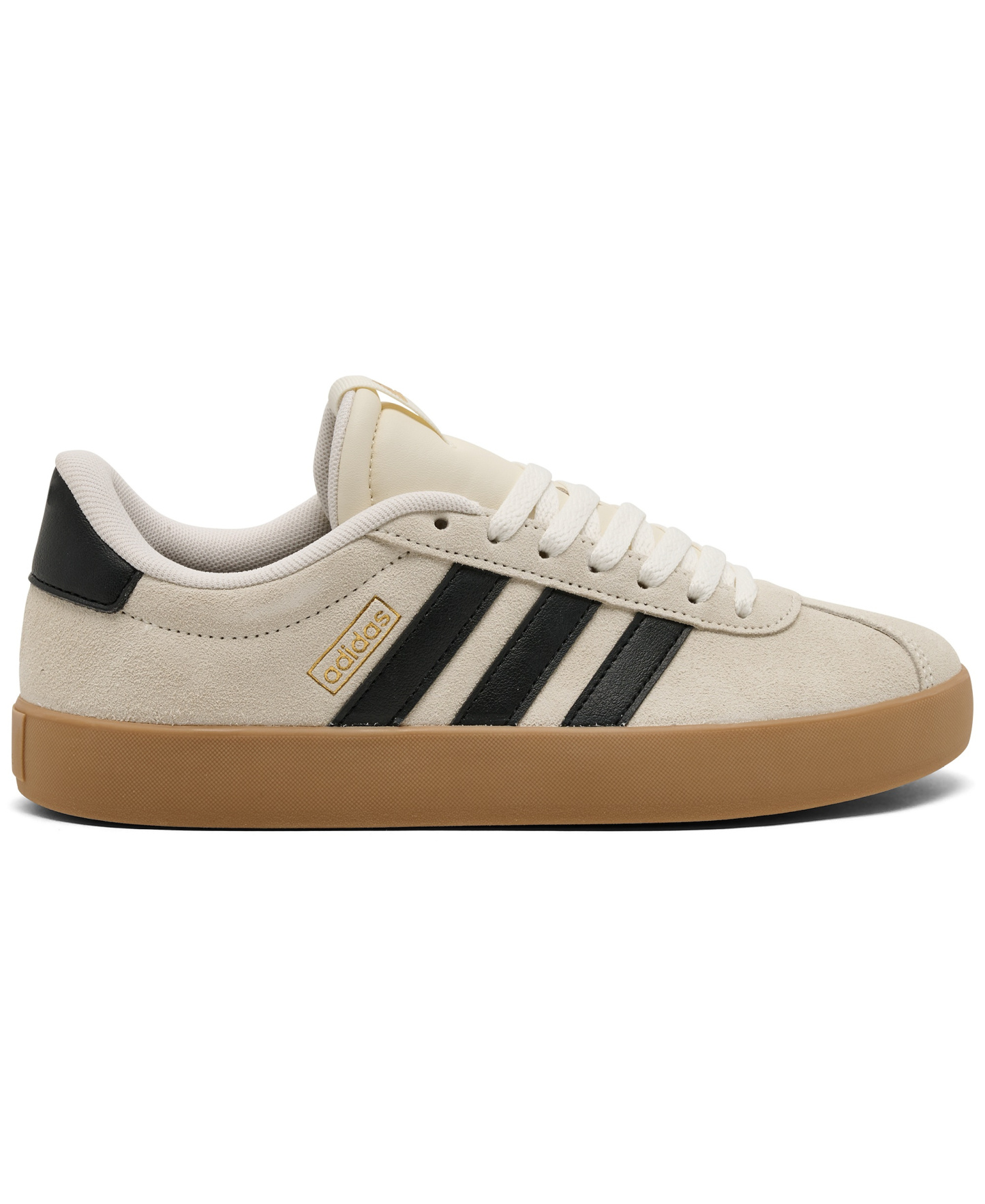 adidas Women's VL Court 3.0 Sneakers from Finish Line - Black, White, Gold