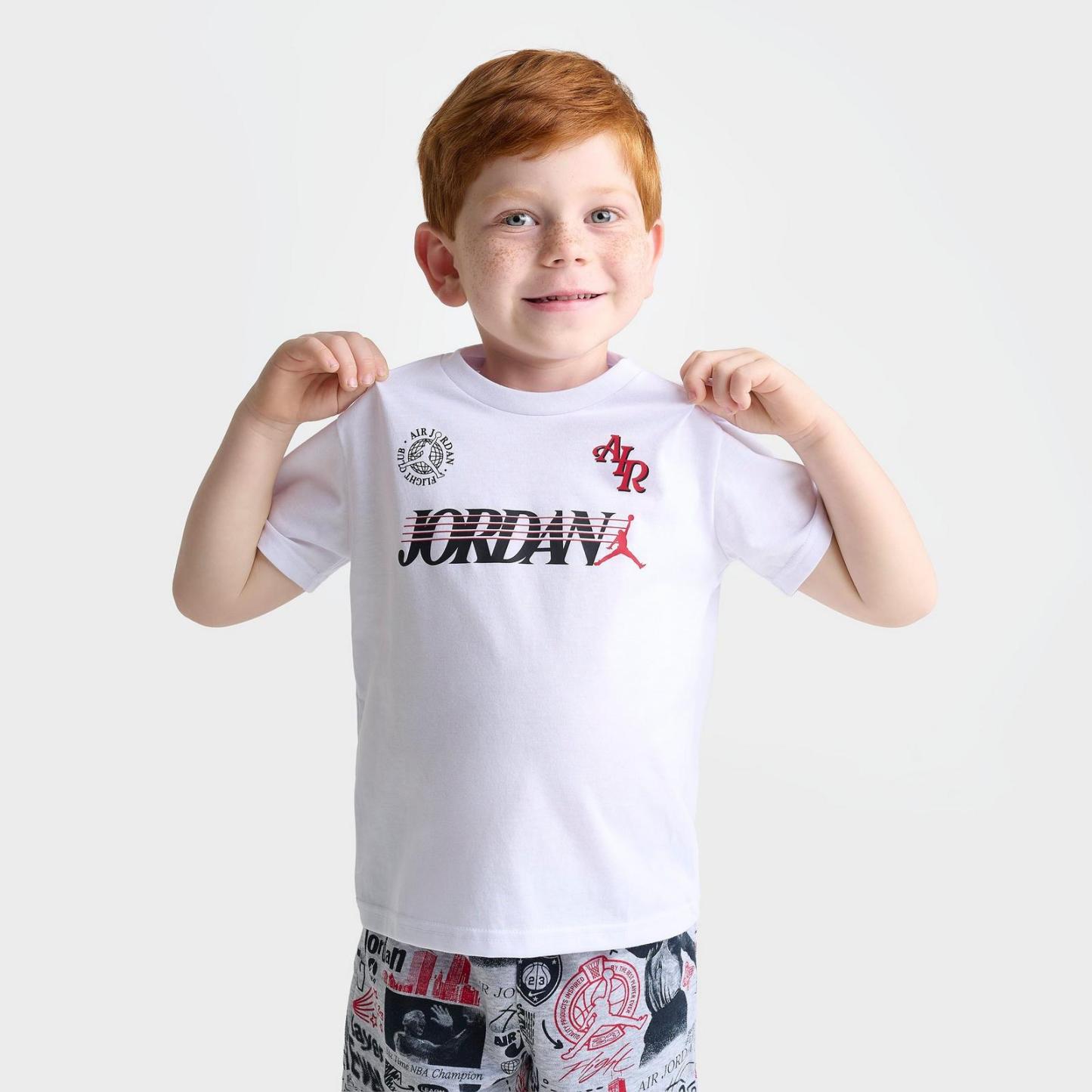 Kids' Toddler Jordan Sports Club T-Shirt and Shorts Set - White/Multi - view 3