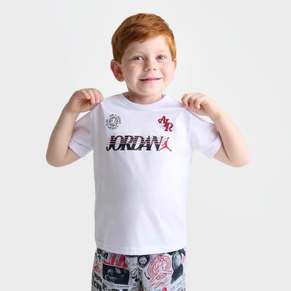 Kids' Toddler Jordan Sports Club T-Shirt and Shorts Set - White/Multi - view 3