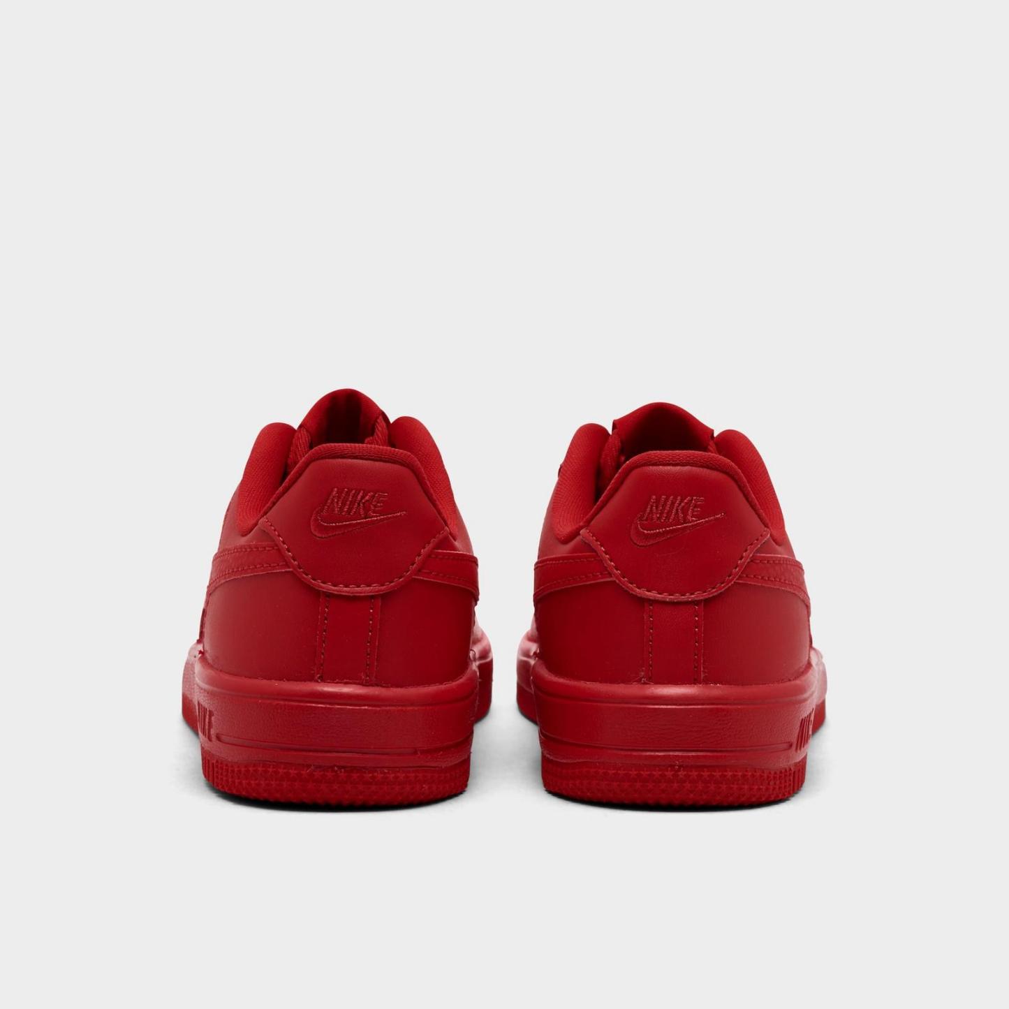Little Kids' Nike Force 1 Casual Shoes - University Red/University Red/Black