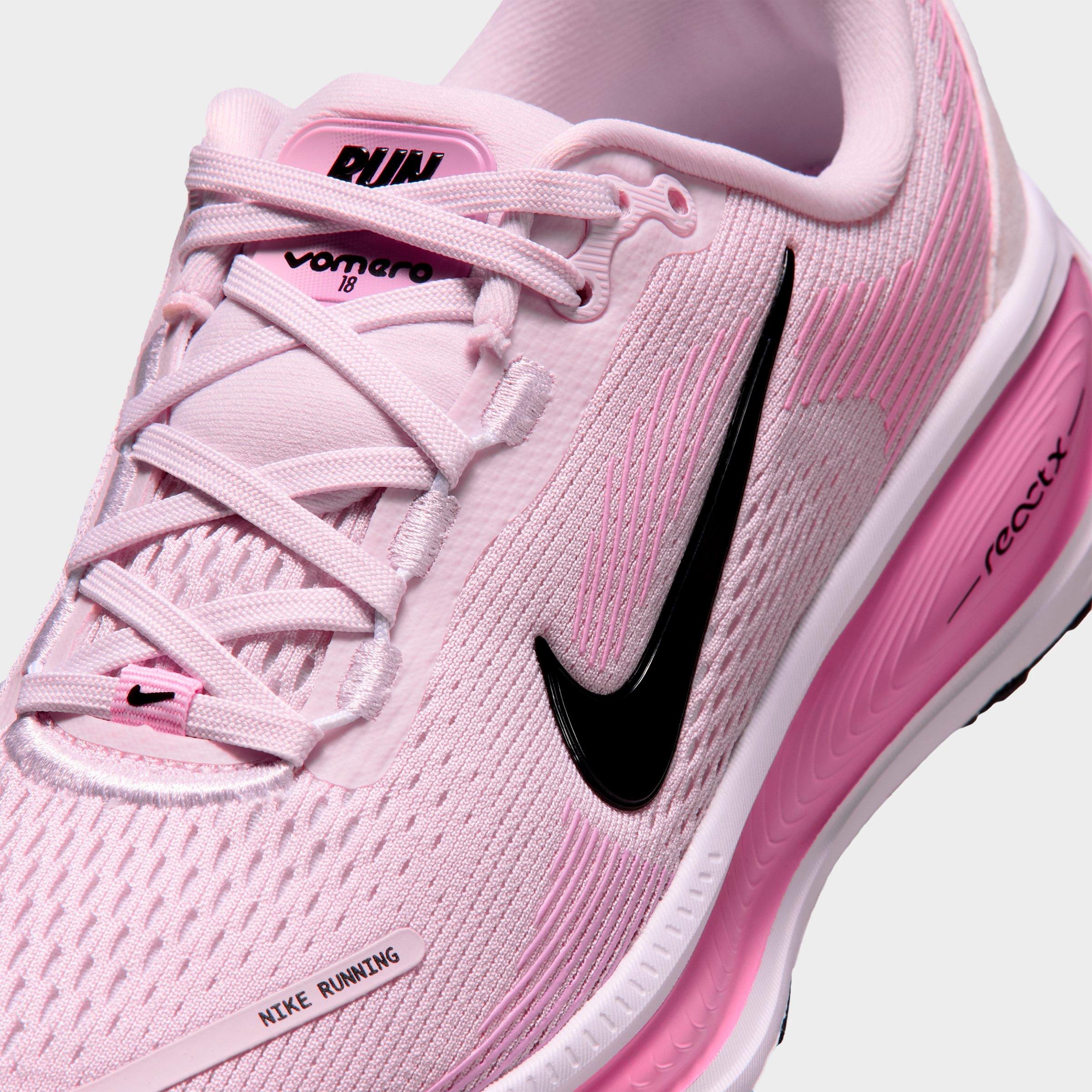 Big Kids' Nithtke Vomero 18 Running Shoes - Part 1 - Bleached Lilac/Black/Light Magenta/Pink Rise/White - Detail shot