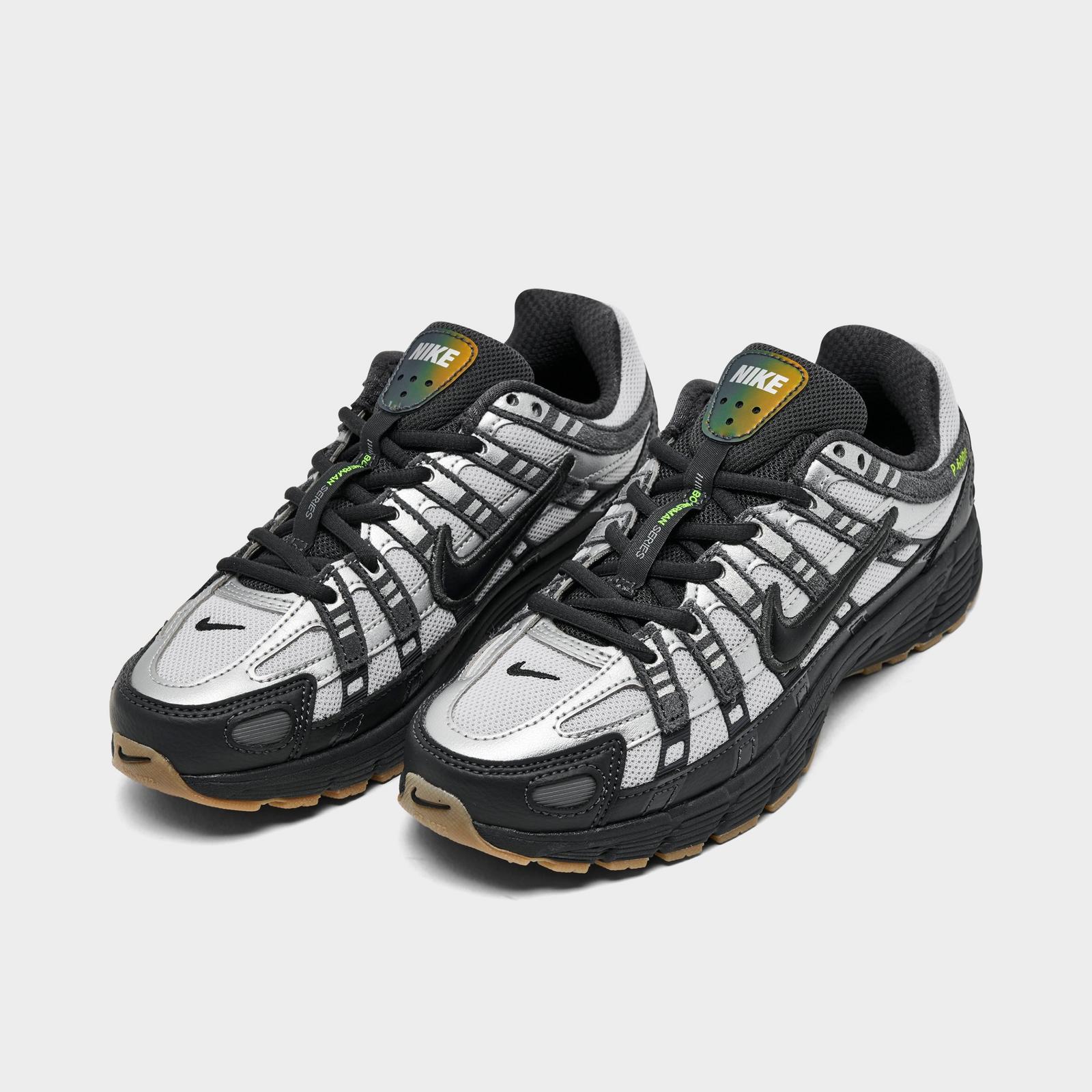 Big Kids' Nike P-6000 Casual Shoes - Grey Fog/Black/Anthracite/Volt (IQ0216-025)